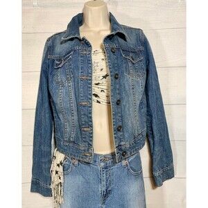 JCPenney Women’s Classic Blue Jean Denim Jacket – Size M